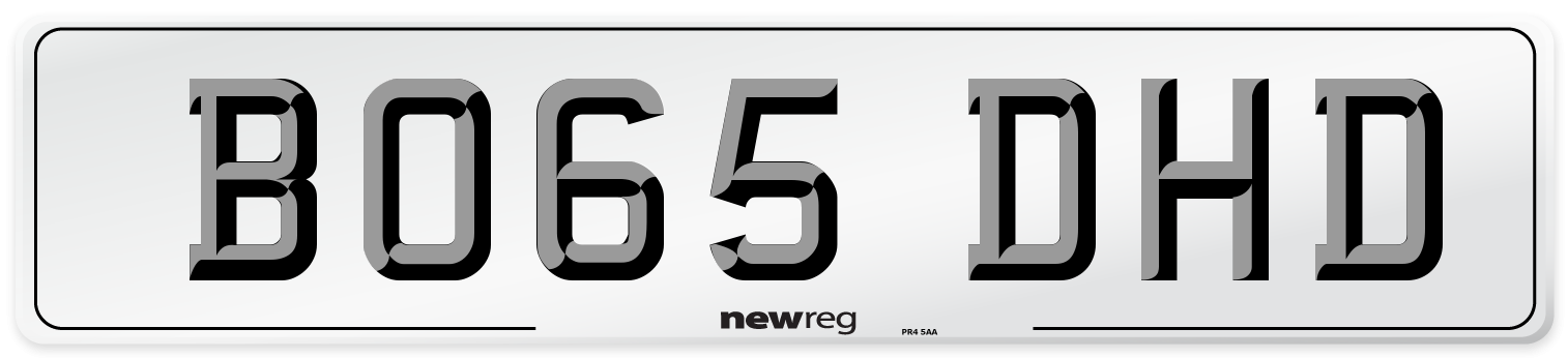 BO65 DHD Number Plate from New Reg